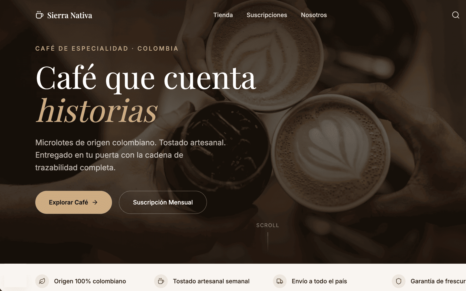 Tienda en línea de Sierra Nativa Coffee